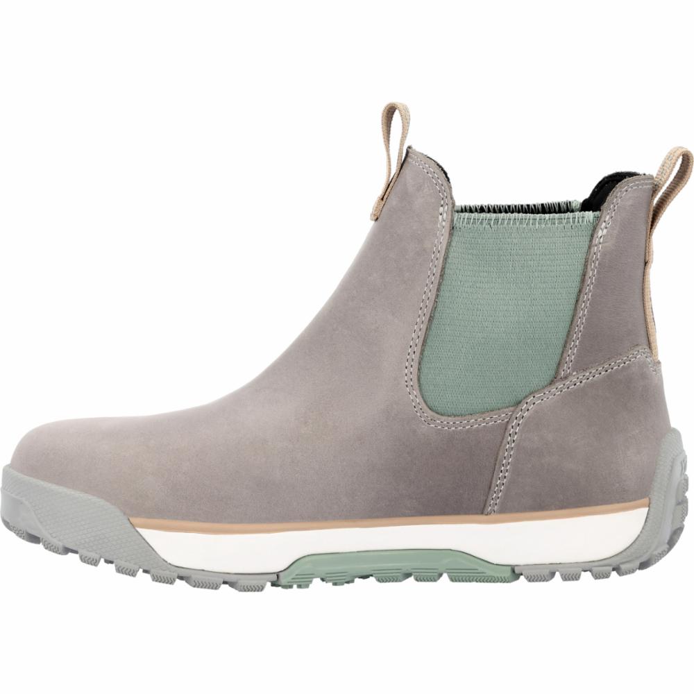 Xtratuf WOMENS ADB LEATHER GREY/ICEBERG