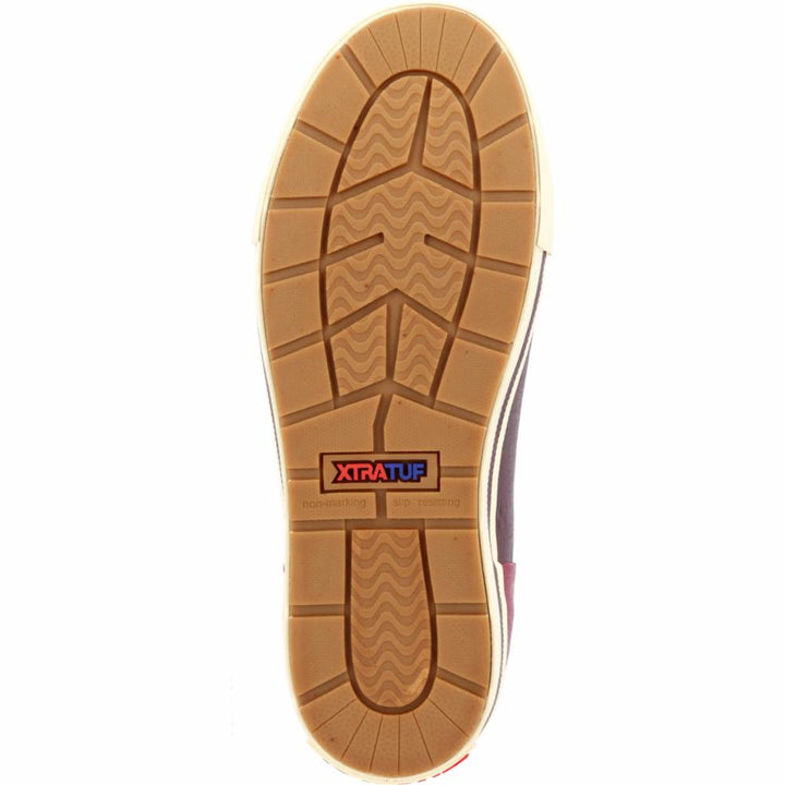 Bottines Xtratuf pour femmes, taille 6 po, couleur Camp Fig/Neon Flare