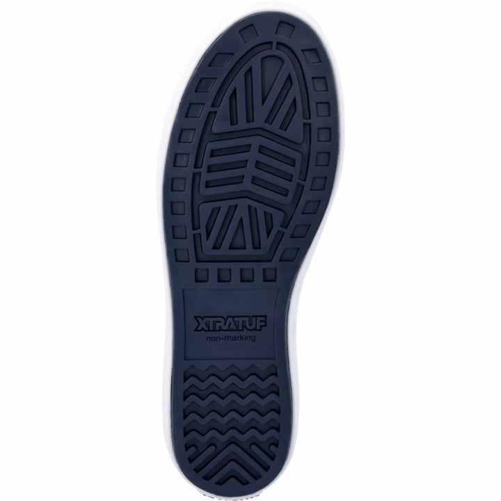 Xtratuf MENS 6 ANKLE DECK BOOT NAVY/RED