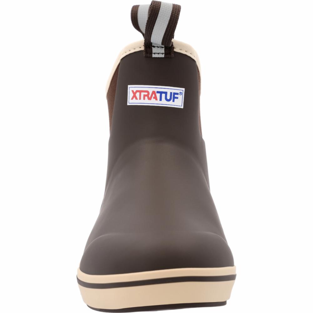 Xtratuf MENS 6 ANKLE DECK BOOT CHOCOLATE/TAN