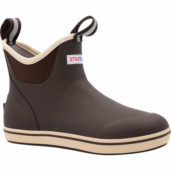 Xtratuf MENS 6 ANKLE DECK BOOT CHOCOLATE/TAN