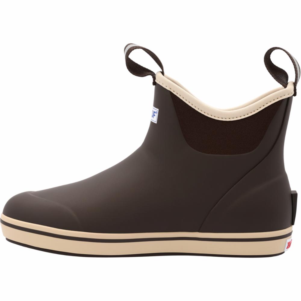 Xtratuf MENS 6 ANKLE DECK BOOT CHOCOLATE/TAN