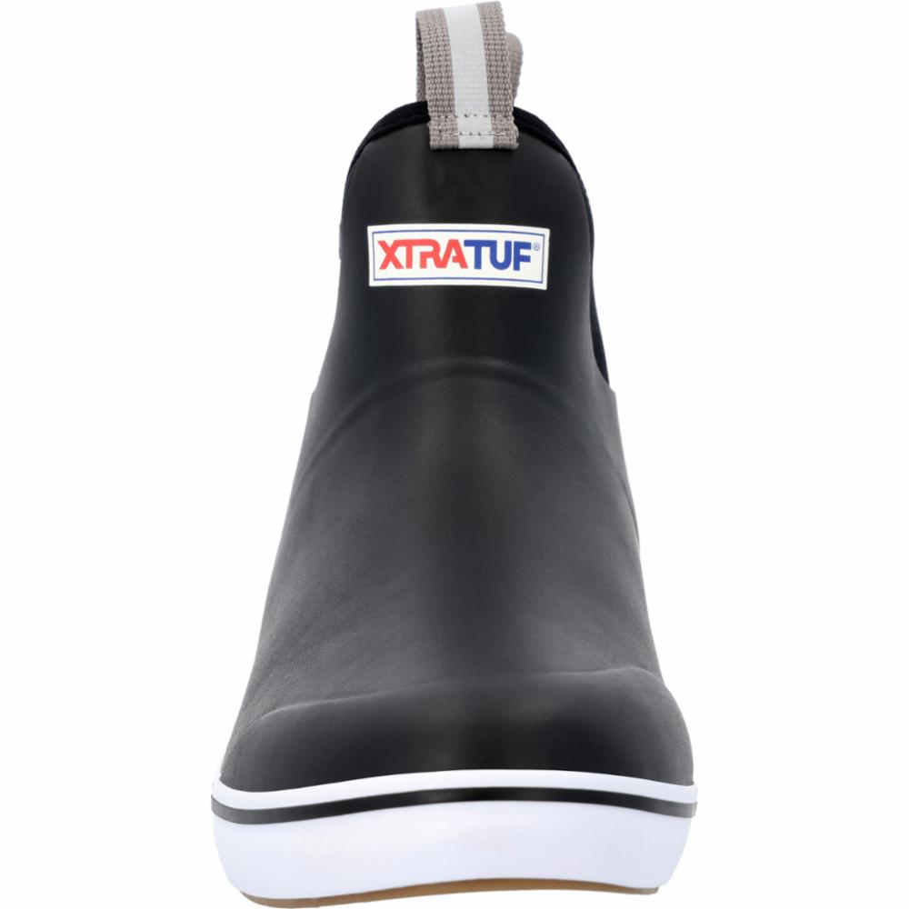Xtratuf MENS 6 ANKLE DECK BOOT BLACK