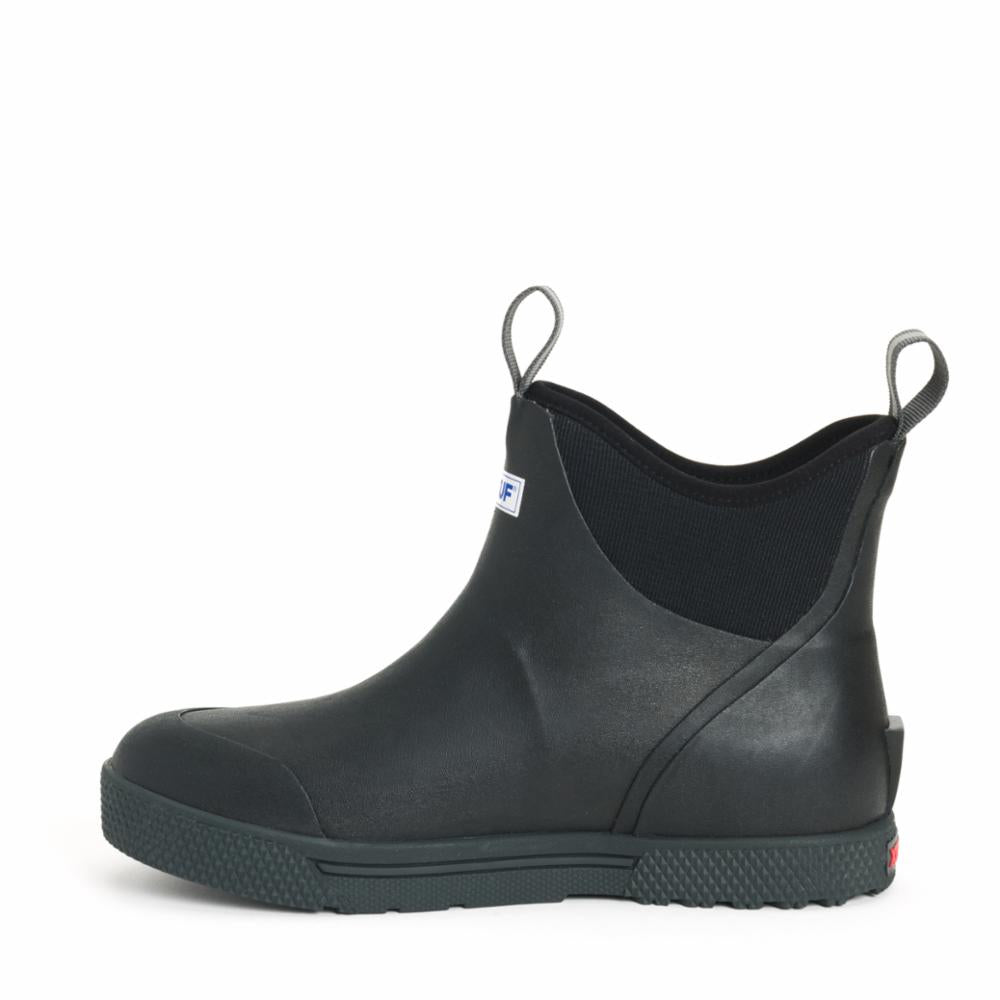 Xtratuf MENS WHEELHOUSE 6 ANKLE DECK BOOT BLACK