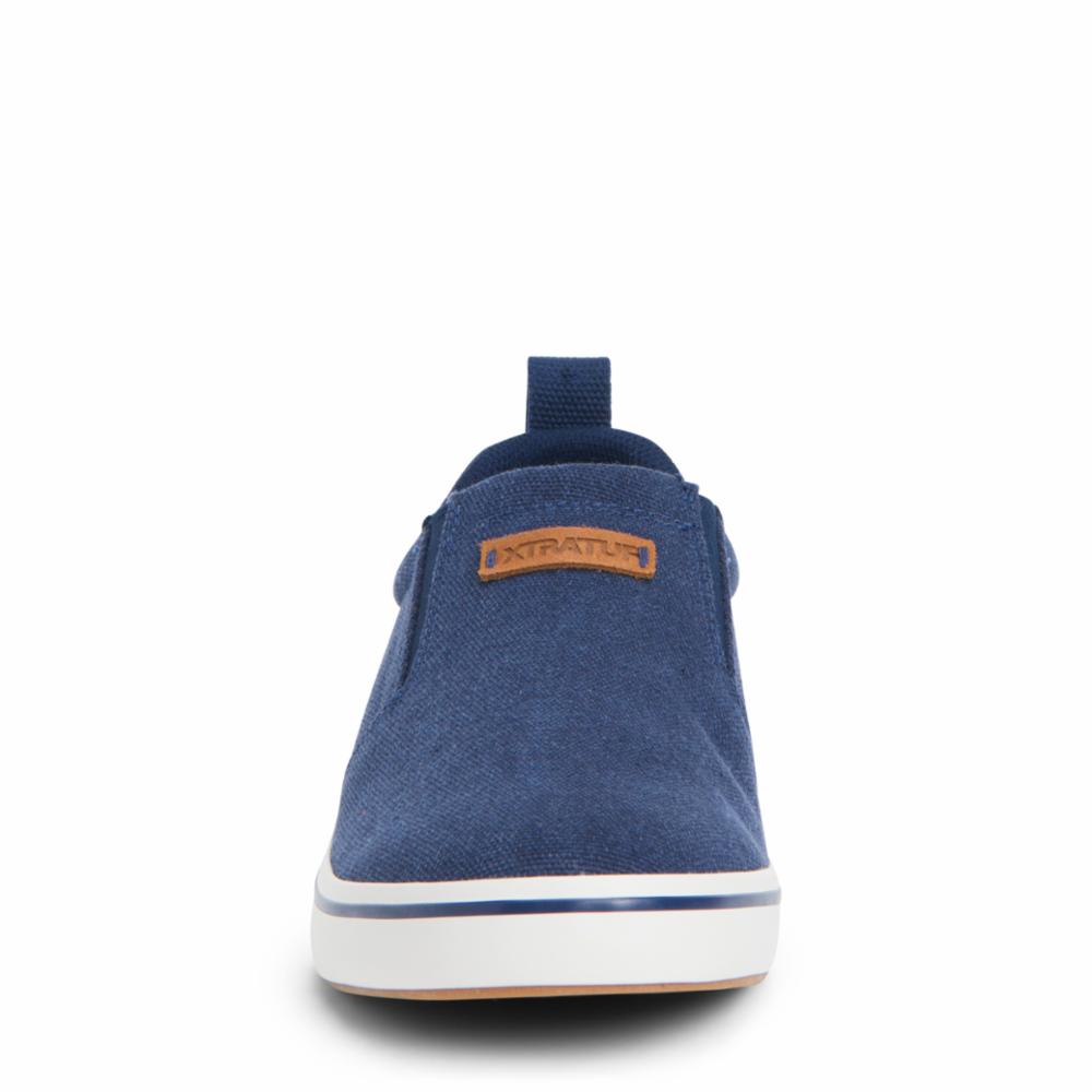 Xtratuf MENS CANVAS SHARKBYTE DECK SHOE PEACOATBLUE
