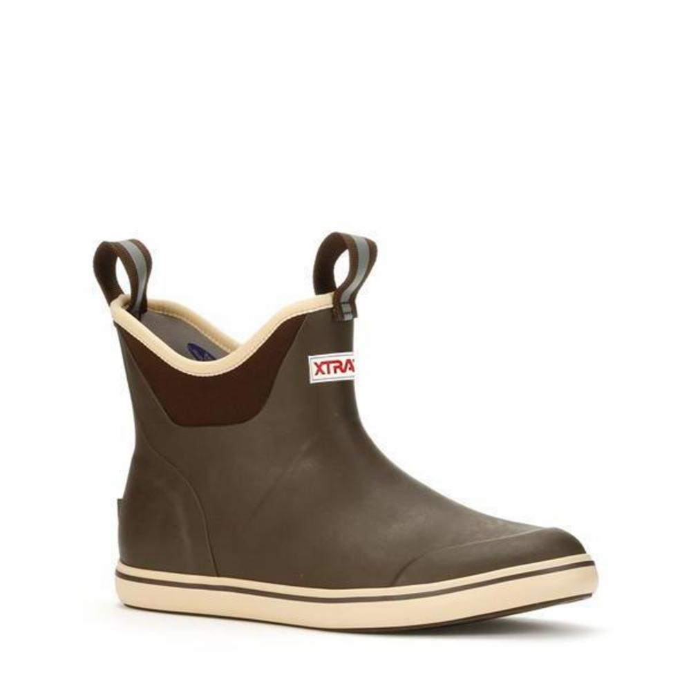 Xtratuf WOMENS 6 IN ANKLE DECK BOOT BROWN