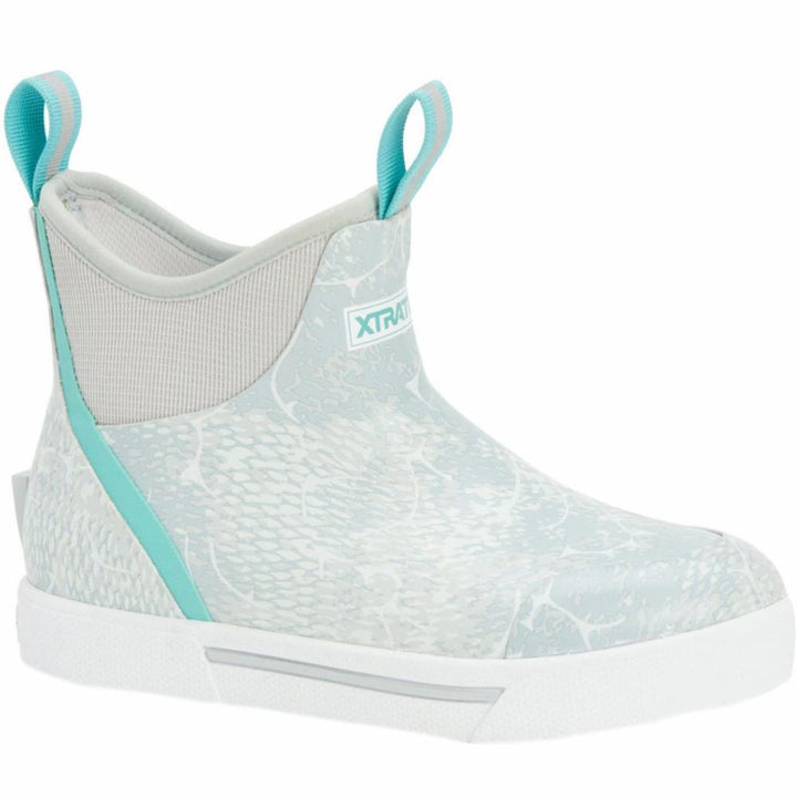 Xtratuf WOMENS WHEELHOUSE 6 ANKLE DECK BOOT BLUECOHOPRINT
